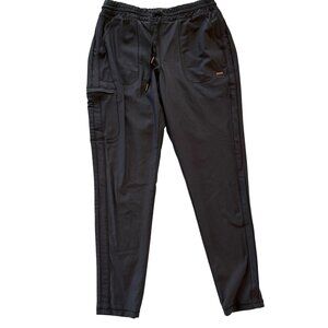 Cherokee Womens Black Scrub Pants With Elastic Waist & Cargo Pockets M Size